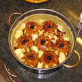 Mountys legendärer Bratapfelkuchen mit Calvados. Hier noch ohne den Pudding.