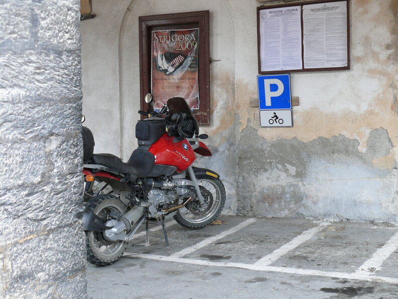 Parkplatz in Triora