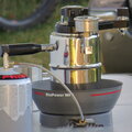 Camping Espressomaschine mit Poser-Effekt