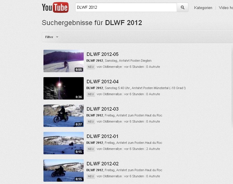 DLWF 2012 Videos &gt; YouTube